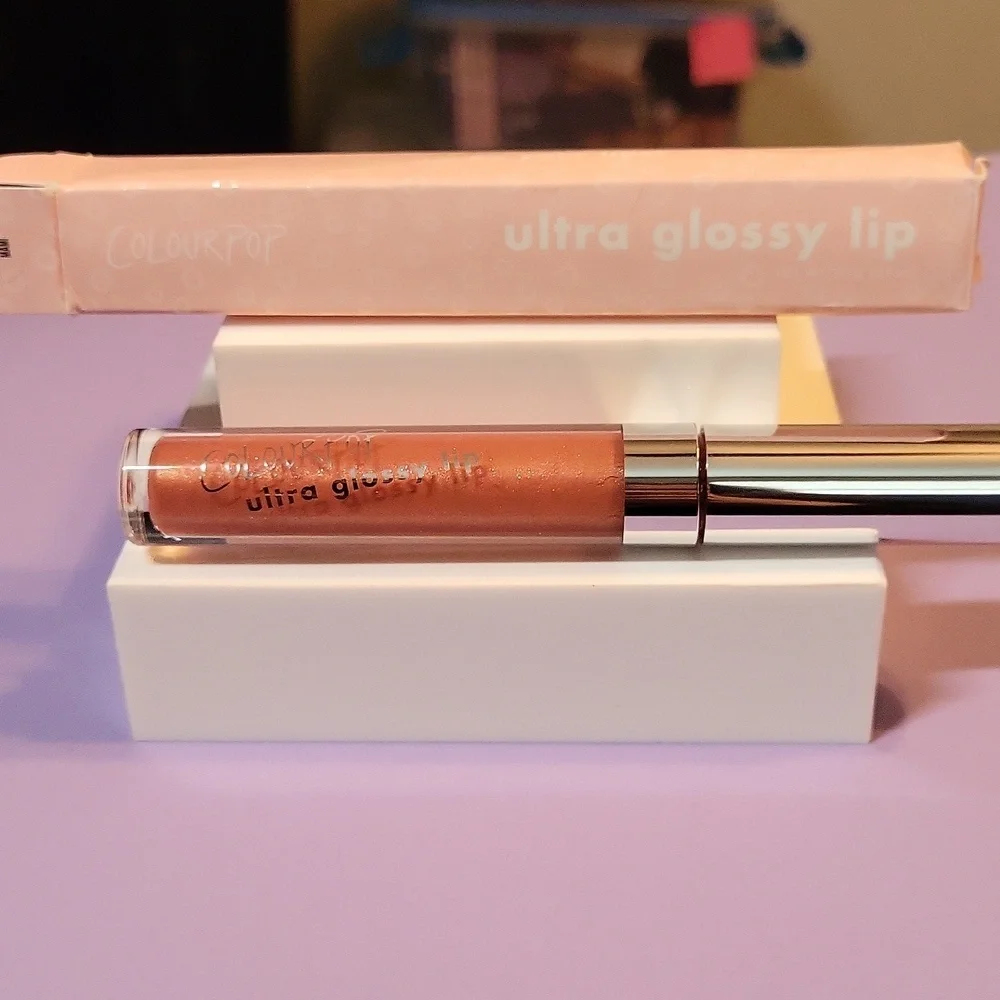 Colourpop Ultra Glossy Lip: Champagne Miami (Pink Rose Gold - DX), .11oz, NIB